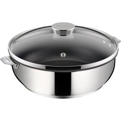 Sauteuse en Acier Inoxydable Lagostina 28cm avec Couvercle - Sauteuse - Publicité Sauteuse en Acier Inoxydable Lagostina 28cm avec Couvercle - Sauteuse - Publicité