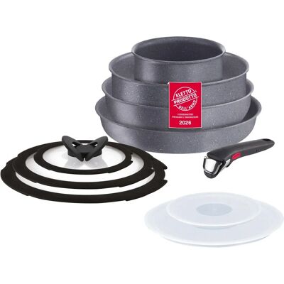 Lagostina Ingenio Essential 10-tlg. Kochgeschirr-Set - Grau Lagostina Ingenio Essential 10-tlg. Kochgeschirr-Set - Grau