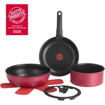 Lagostina - Ingenio Rubino 0102976000007 - Kochgeschirr-Set Lagostina - Ingenio Rubino 0102976000007 - Kochgeschirr-Set