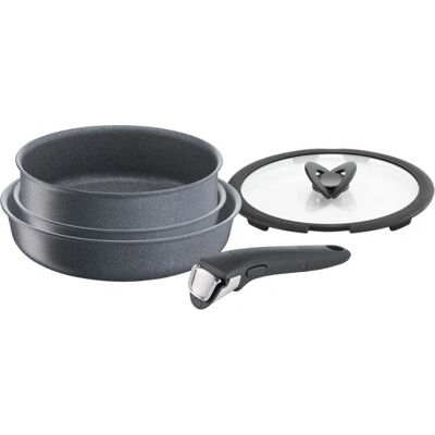 Lagostina Ingenio Mineralis Pfannenset - Kochen, Platzsparend, Marmor-Beschichtung Lagostina Ingenio Mineralis Pfannenset - Kochen, Platzsparend, Marmor-Beschichtung