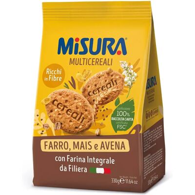 Colussi Spa Misura Biscotti Multigrain - 330g Colussi Spa Misura Biscotti Multigrain - 330g