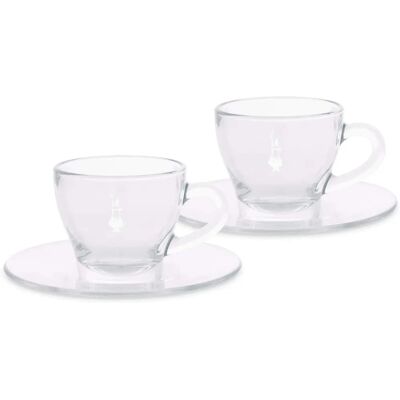 Ensemble de tasses en verre Bialetti 0,3 l 2 pièces Ensemble de tasses en verre Bialetti 0,3 l 2 pièces