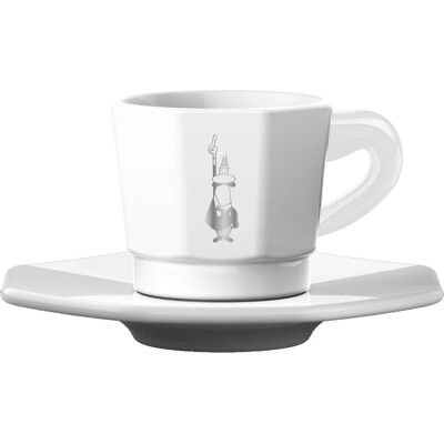 Bialetti RTATZ402 Vitt Kaffeset - Espresso Koppar Bialetti RTATZ402 Vitt Kaffeset - Espresso Koppar