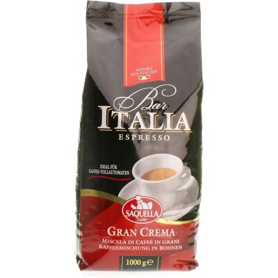 Saquella Saquella Bar Italia Espresso Gran Crema Ganze Bohnen - Kaffee Saquella Saquella Bar Italia Espresso Gran Crema Ganze Bohnen - Kaffee