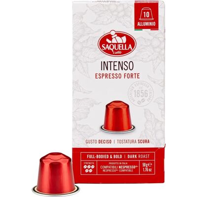 Saquella Bar ITALIA Intenso - 10 capsules voor Nespresso Saquella Bar ITALIA Intenso - 10 capsules voor Nespresso
