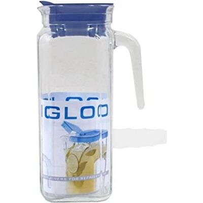 Set di Caraffe Quadrate in Vetro Igloo Borgonovo - 1200 cc Set di Caraffe Quadrate in Vetro Igloo Borgonovo - 1200 cc