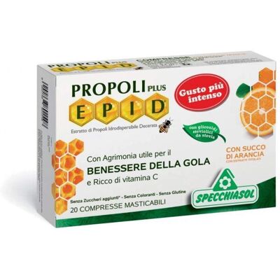 Specchiasol Marca Propóleo y Naranja Pastillas para la Garganta - Suplemento Dietético Specchiasol Marca Propóleo y Naranja Pastillas para la Garganta - Suplemento Dietético