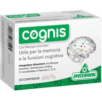 Specchiasol Cognis - Apoyo a la Memoria y Funciones Cognitivas - 30 Tabletas Specchiasol Cognis - Apoyo a la Memoria y Funciones Cognitivas - 30 Tabletas