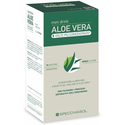 Specchiasol Aloe Vera Mini Drink Concentrato - Integratore Alimentare Specchiasol Aloe Vera Mini Drink Concentrato - Integratore Alimentare