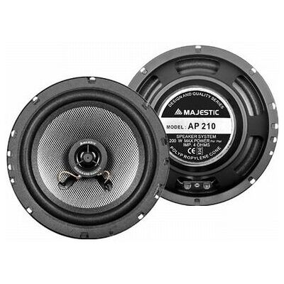 Majestic AP-210 Auto Luidspreker - 1-Weg 200W Majestic AP-210 Auto Luidspreker - 1-Weg 200W