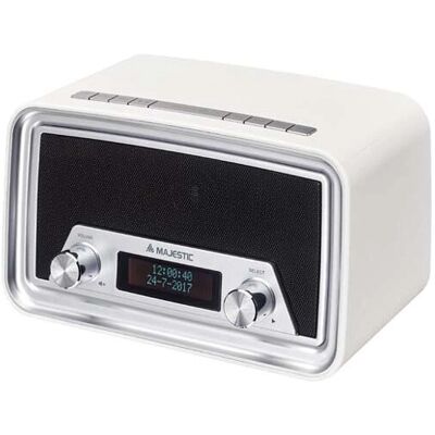 Réveil Radio Majestic DAB-842N Vintage - Digital DAB+ FM - Publicité Réveil Radio Majestic DAB-842N Vintage - Digital DAB+ FM - Publicité