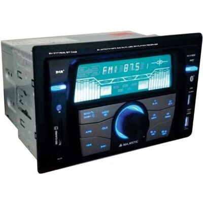 Majestic SV-517 RDS BT DAB Autoruadio - 180W, Double DIN, Bluetooth, FM, DAB+ Majestic SV-517 RDS BT DAB Autoruadio - 180W, Double DIN, Bluetooth, FM, DAB+