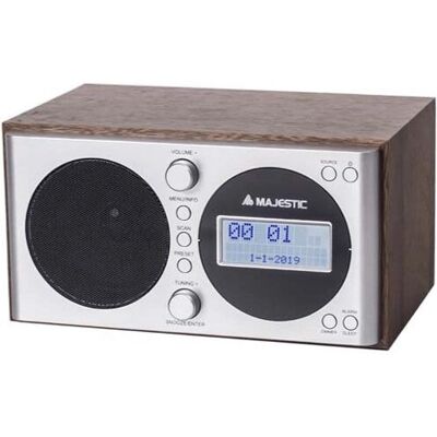 Majestic WR-162 Tragbares DAB Radio mit Wecker - Radio Majestic WR-162 Tragbares DAB Radio mit Wecker - Radio