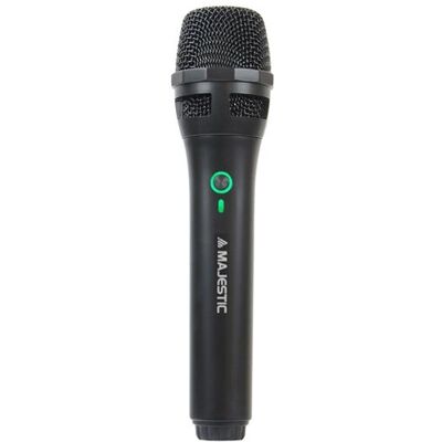 Majestic MIC-601W Draadloos Microfoon - UHF, 20m Bereik Majestic MIC-601W Draadloos Microfoon - UHF, 20m Bereik
