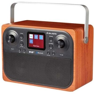 Majestic RT-197 DAB Radiowecker - Digital, Schwarz, Holz Majestic RT-197 DAB Radiowecker - Digital, Schwarz, Holz