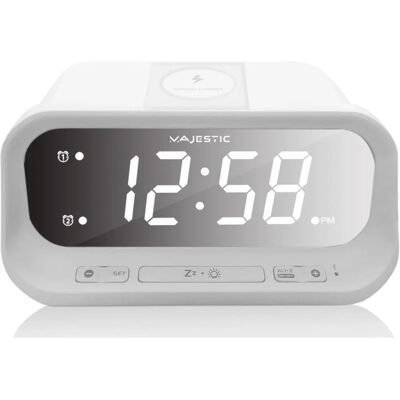 Réveil Majestic SVE-236WI avec chargement sans fil - Publicité Réveil Majestic SVE-236WI avec chargement sans fil - Publicité