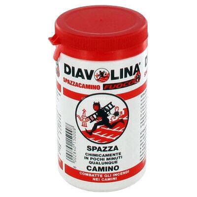 Diavolina Carbone Legna Pulitore di Caminetti - Rimozione efficace della fuliggine - Prevenzione incendi Diavolina Carbone Legna Pulitore di Caminetti - Rimozione efficace della fuliggine - Prevenzione incendi