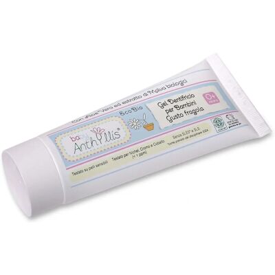 Organiczna Pasta do Zębów dla Dzieci o Smaku Truskawkowym Bez Fluoru 75ml - BABY ANTHYLLIS Organiczna Pasta do Zębów dla Dzieci o Smaku Truskawkowym Bez Fluoru 75ml - BABY ANTHYLLIS