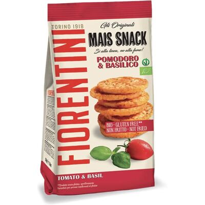 FIORENTINI Mais Ringe mit Tomaten und Basilikum - Snacks - Bio - Glutenfrei 50g FIORENTINI Mais Ringe mit Tomaten und Basilikum - Snacks - Bio - Glutenfrei 50g