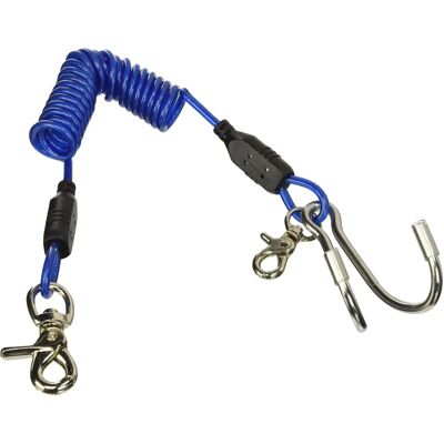 Seacsub Clip à double hameçon - Corde spiralée en acier inoxydable Seacsub Clip à double hameçon - Corde spiralée en acier inoxydable