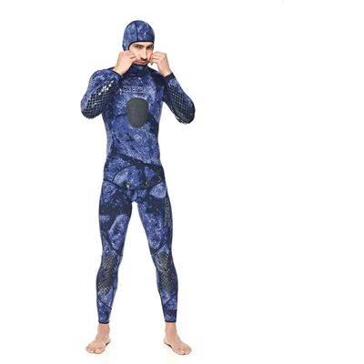 Combinaison en néoprène Seacsub Makaira 2mm - Camouflage Bleu - Chasse sous-marine Combinaison en néoprène Seacsub Makaira 2mm - Camouflage Bleu - Chasse sous-marine