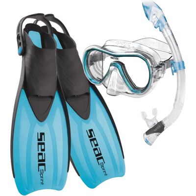 SEAC SUB Seac Set Tris Sprint Dry - Snorklingsset med mask, fenor och snorkel SEAC SUB Seac Set Tris Sprint Dry - Snorklingsset med mask, fenor och snorkel