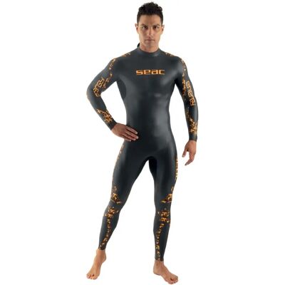 Combinaison humide Seacsub Energy 2mm - Noir / Orange - Unisexe Combinaison humide Seacsub Energy 2mm - Noir / Orange - Unisexe