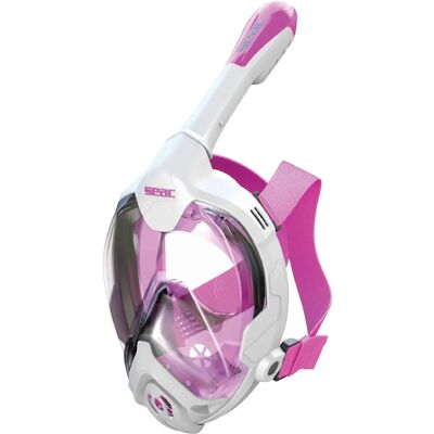 Seac Magica Pink Full Face Snorkel Mask - Snorkeling Mask for Kids 10+ Seac Magica Pink Full Face Snorkel Mask - Snorkeling Mask for Kids 10+