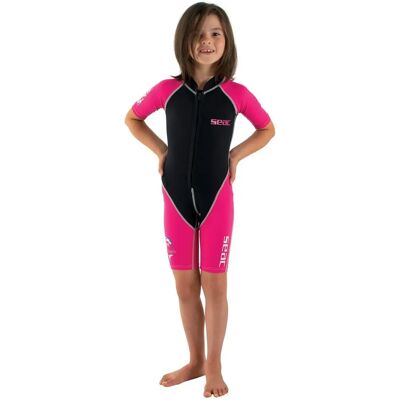 Seac Seac Dolphin Shorty Fille 1,5 mm - Noir/Rose - Maillot de bain Seac Seac Dolphin Shorty Fille 1,5 mm - Noir/Rose - Maillot de bain
