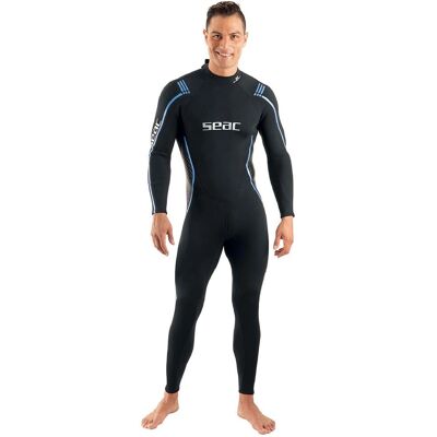 Combinaison de plongée UltraStretch 3mm Seac - Noir/Bleu - S Combinaison de plongée UltraStretch 3mm Seac - Noir/Bleu - S