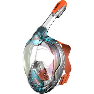 Seac Magica Junior - Maschera di snorkeling - Trasparente/Azzurro - 180° Vista Seac Magica Junior - Maschera di snorkeling - Trasparente/Azzurro - 180° Vista