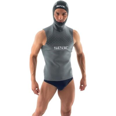 Seacsub Mouwloze hoodie T-shirt - Neopreen 2mm Grijs Seacsub Mouwloze hoodie T-shirt - Neopreen 2mm Grijs
