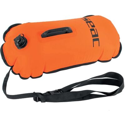 Seac Hydra 20L Swim Buoy - Bright Orange, Adjustable Strap - Swimmer Safety Seac Hydra 20L Swim Buoy - Bright Orange, Adjustable Strap - Swimmer Safety