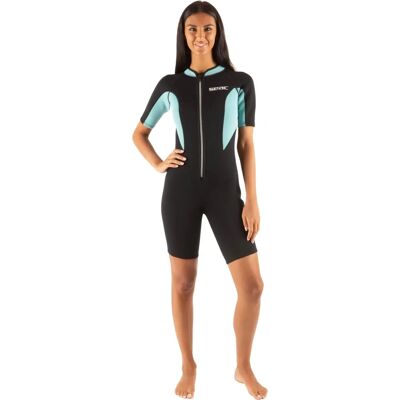 Seac Neopren Shorty - Schwarz/Türkis - Shorty - Neoprenanzug Seac Neopren Shorty - Schwarz/Türkis - Shorty - Neoprenanzug