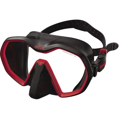 Masque de plongée Seac Noir - Unisexe - Taille unique - Lunettes de natation - Publicité Masque de plongée Seac Noir - Unisexe - Taille unique - Lunettes de natation - Publicité