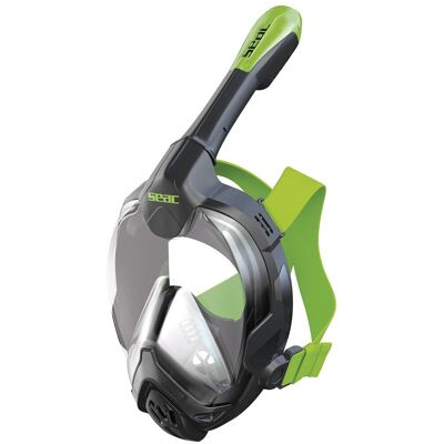 Seac Libera Máscara de snorkel - S/M, Negro/Limón Seac Libera Máscara de snorkel - S/M, Negro/Limón