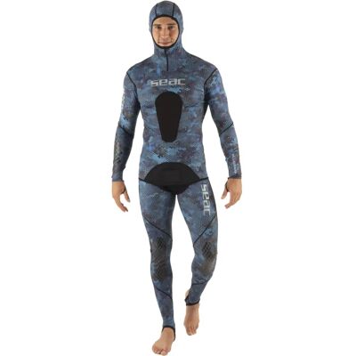 Seacsub Moon Combinaison de Plongée - Camouflage Bleu - 2XL Seacsub Moon Combinaison de Plongée - Camouflage Bleu - 2XL