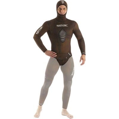 Tuta in neoprene Seacsub - 5mm - Motivo alghe - Giacca da pesca subacquea Tuta in neoprene Seacsub - 5mm - Motivo alghe - Giacca da pesca subacquea