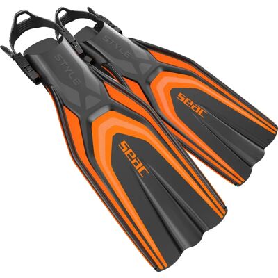 Seac Marke Modell Orange Schwarz L-XL - Taucherflossen Seac Marke Modell Orange Schwarz L-XL - Taucherflossen