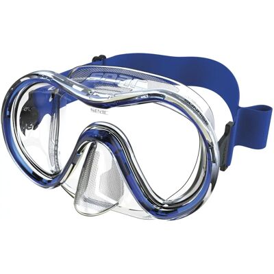 Masque de plongée Seac Sunrise - Verre trempé, vue à 360°, bande réglable Masque de plongée Seac Sunrise - Verre trempé, vue à 360°, bande réglable