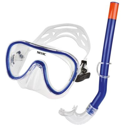 Ensemble de Snorkel SEAC Salina S - Bleu - Masque, tuba, palmes Ensemble de Snorkel SEAC Salina S - Bleu - Masque, tuba, palmes