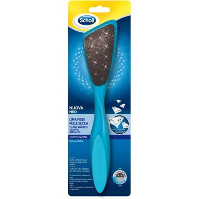 Lima piedi a doppia azione Scholl - Blu - Rimuovi calli Lima piedi a doppia azione Scholl - Blu - Rimuovi calli