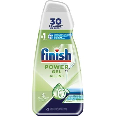 Finish Power Gel 0% - Gel Lavastoviglie - 30 Lavaggi Finish Power Gel 0% - Gel Lavastoviglie - 30 Lavaggi