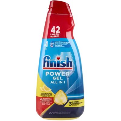 Finish Power Gel Λεμονάτο Υγρό Για Πλυντήρια Πιάτων - 940ml Finish Power Gel Λεμονάτο Υγρό Για Πλυντήρια Πιάτων - 940ml