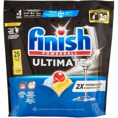Finish - Ultimate All in 1 Lemon - 2x25 - Lemon - Dishwasher capsules Finish - Ultimate All in 1 Lemon - 2x25 - Lemon - Dishwasher capsules