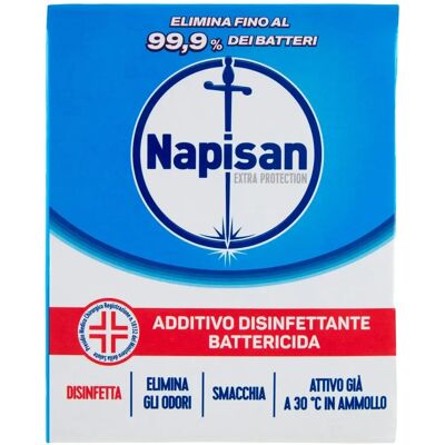 Napisan Extra Protezione Polvere Disinfettante - Disinfetta e sbianca i vestiti Napisan Extra Protezione Polvere Disinfettante - Disinfetta e sbianca i vestiti