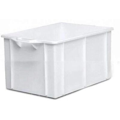 GIGANPLAST Contenitore di stoccaggio - 50x40x25cm Bianco - Sicuro per alimenti GIGANPLAST Contenitore di stoccaggio - 50x40x25cm Bianco - Sicuro per alimenti