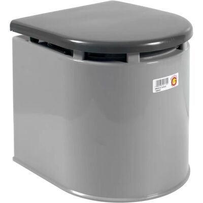 Inodoro químico portátil Giganplast - 12L, Gris, Compacto Inodoro químico portátil Giganplast - 12L, Gris, Compacto