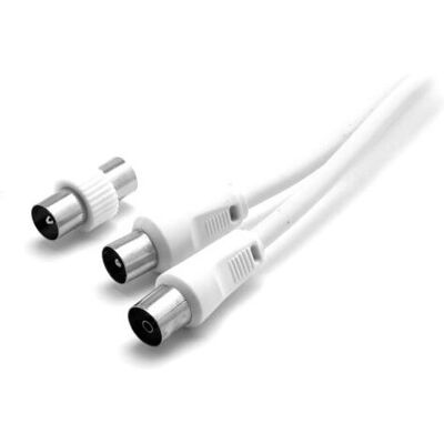 nuovaVideosuono 9/28W Koaxialkabel - 2 m IEC Weiß nuovaVideosuono 9/28W Koaxialkabel - 2 m IEC Weiß