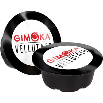 Capsules de café Gimoka Vellutato - Compatible avec Lavazza a Modo Mio - Publicité Capsules de café Gimoka Vellutato - Compatible avec Lavazza a Modo Mio - Publicité